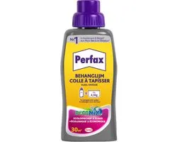 Perfax DecoMix 500 g Behanglijm | Behanglijm concentraat flacon | Opbergbare Behanglijm concentraat | Makkelijk Mixbare Behanglijm | 80% minder plastic verbruik.