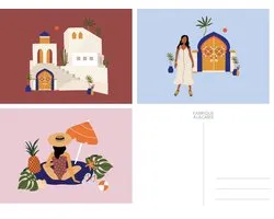 Fabrique a la carte - Ansichtkaarten Casablanca - Set van 15