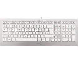 CHERRY STRAIT 3.0 - Toetsenbord - USB - QWERTY - VS - wit zilverkleurig