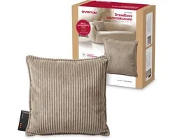 Inventum HNK355B draadloos warmtekussen - 45x45 cm - 3 warmtestanden - Oplaadbare accu - Taupe/bruin
