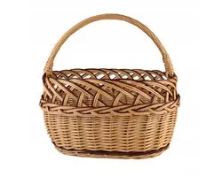 XL Wikkenmand voor Boodschappen en Picknick - Handgemaakt