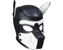 Banoch - Lindo Perrito Blanco Neoprene - honden masker puppy play wit neopreen