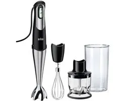 Braun MQ 7025X 0,6 L Mélangeur par immersion 1000 W Noir, Acier inoxydable