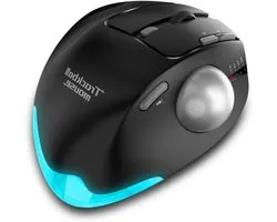 docooler F-33 Trackball Muis Wireless Triple Mode BT voor 2D/3D Professional Graphic Designer Crossscreen CAD Drawing PS RGB met programmeerbare Muishoek