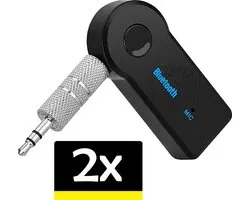 Bluetooth Adapter Draadloos Receiver Auto Carkit Muziek AUX Audio - 2 stuks