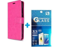 Huawei P Smart Z / Honor 9X Cover + 2 pièces Glas Screenprotector Rose