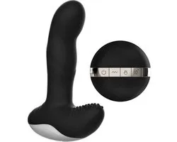 Boss of Toys - Vibrator - Silicone Massager - USB - 7 Function - Pulsator - Heating - Black - 63-00040