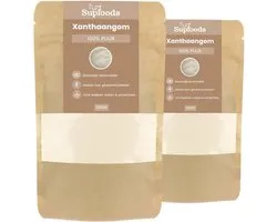 Gomme Xanthane en Poudre - 100% Pure - 200 g - Agent Liant et Épaississant - Idéale pour la Pâtisserie Sans Gluten