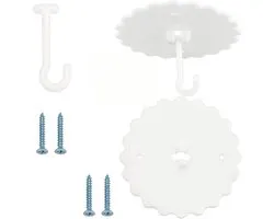 2 x Mosquito Net Ceiling Hooks pour lit superposé, crochets solides avec super colle pour fixation de moustiquaire