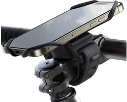Support de téléphone pour vélo - Support de téléphone en Siliconen Absorption des chocs - Support de téléphone portable pour moto - Support de guidon rotatif à 360° pour vélo de route - E-scooter - Poussette - iPhone Smartphone - 40-72 pouces