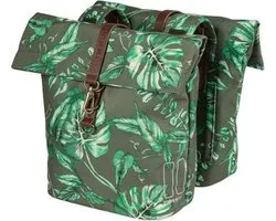 Basil Ever-Green double sacoche de vélo, 28-38L, vert thym