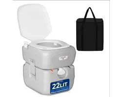 SereneLife Draagbaar Toilet, 22 L Kampeertoilet