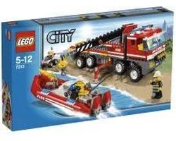 LEGO City Off-road brandweerwagen en brandweerboot - 7213