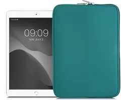 kwmobile universele tablet hoes - Stevige stijlvolle hoes voor tablets - Neopreen tablet sleeve - geschikt voor 9,7"-11" Tablet - petrol