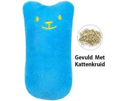 Kattenkruid Knuffeldier | Katten Speelgoed | Catnip | Kattenspeelgoed | BLAUW