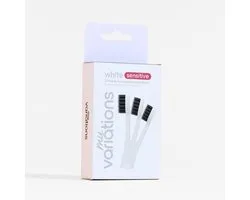 MY VARIATIONS Toothbrush head, sensitive, white, 3 pieces - ShopVlot