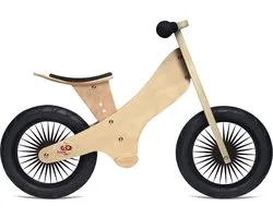 Kinderfeets houten loopfiets klassiek vanaf 2 jaar - Naturel Hout