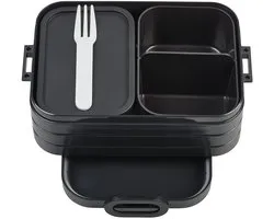Mepal Bento broodtrommel voor 4 boterhammen, zwart