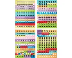 Plan-Point Organizing A5 stickers - 480 stickers - 6-gaats geperforeerd voor in A5 planners - Huishoud stickers - Planning stickers voor agenda, kalender, bullet journal