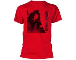 Minor Threat Heren Tshirt -XXL- Minor Threat LP Rood