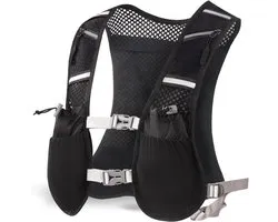 Vest - Multifunctioneel hardloopvest - Trail running hydratatie vest - Hardloop hydratatie vest dames en heren - Verstelbare hardlooprugzak - Voor marathon fietsen, hiken, hardlopen, hardloopvest met reflecterende elementen