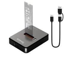Toveca M.2 SSD Docking Station - USB 3.1 NVME/ NGFF/ SATA Behuizing - 10 Gbps M-Key/ B&M Key 2230/ 2242/2260/2280 - Zwart