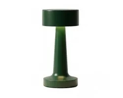 Lampe de table Omniexa - Rouge rétro - Dimmable et sans fil - Lampe LED rechargeable de Luxe - Design en aluminium