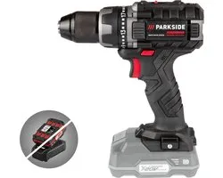 Parkside Performance - Perceuse-visseuse sans fil - 20V sans batterie - "Bien testée" par l'association des consommateurs !  - Couple : 60 Nm - Vitesse : max 2000 min-¹ - La machine n'inclut pas la batterie Parkside 20V et le chargeur rapide