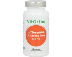 VitOrtho L-Theanine uit Groene Thee 100 mg (60 vegicaps)