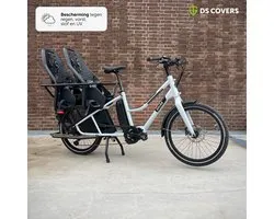 Housse de vélo cargo CARGO LONGTAIL de DS COVERS – Plein air – Imperméable – Protection UV – Oxford 300D – convient aux 2 roues Longtail – Incl. Sac de rangement