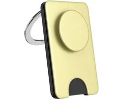 PopSockets, Support MagSafe pour Smartphone PopWallet Édition Premium, Goud