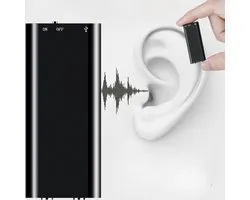 Mini Afluisterapparaat - Afluisterapparatuur - Ultra Discreet en Compact - 8GB Opslagruimte - Kwalitatieve Geluidsopname - Spy & Voice Recorder - Dictafoon