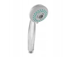 Pomme de douche Invena Issa Chrome - 3 positions, Anti-calcaire