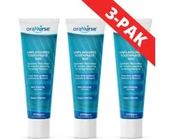 oraNurse Flavorless Foamless Dentifrice 1000ppm Fluorure (pour les enfants de 2 à 5 ans) - Sans saveur | sans mousse | 3 PAQUET