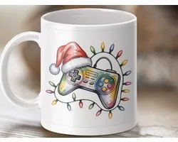 Mok Merry Christmas Game Controller, Mok Voor Gamers, Kerstcadeau Mok, Spelletjes Mok, Gamer Cadeau, Video game mok