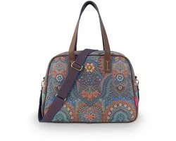 Pip Studio - Tovy Reistas Dames - Weekendtas - Jabali - Blauw - 40x15x30cm