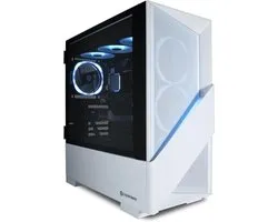 PC de jeu CyberPowerPC Luxe - AMD Ryzen 7 9800X3D, AMD Radeon RX 9070 XT 16 Go, RAM 32 Go, SSD NVMe 2 To, PSU 750W 80+, Wi-Fi, Refroidissement liquide, Windows 11, Amethyst Curve RGB