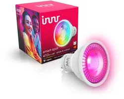 Innr smart GU10 lamp - Zigbee - geschikt voor Philips Hue - LED spot - wit en gekleurd licht - slimme lamp - ledlamp dimbaar - 410 lumen - 1 pack