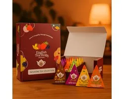 English Tea Shop - Collection Infusions – 30 infusions bio – Coffret de thés de Luxe dans un coffret bordeaux – Cadeau Thee pour Hem et Cheveux