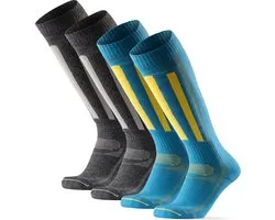 DANISH ENDURANCE Skisokken - van Merino Wol - Meerkleurig - 48-51 - 2-pack