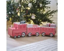 Train de Noël - Santa Express - bas - Bas de Noël - cadeau - Sapin de Noël - Noël - Noël