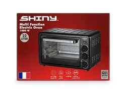 Shiny™ Elektrische Mini Oven 22L - 1000W - Compacte Tafeloven met Timer en Beveiliging - Bakoven voor Thuis
