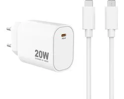 Sinox - MOBILITY POWER - Lichtnetadapter USB-C PD 20W w/C-C, White
