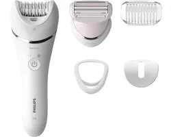 Philips BRE710/00 Series 8000 Wet and Dry-Epileerapparaat Wit/Roze
