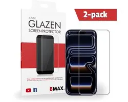 2-pack BMAX Screenprotector geschikt voor iPhone 17 Pro Max van gehard glas - Apple screenprotectors - Telefoonaccessoires - Telefonie & Accessoires - Beschermglas - Glas screenprotectors