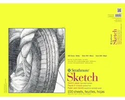 Strathmore 300 Series Sketch Paper Pad - 100 vellen - 74g/m2 - 35.6x43.2cm