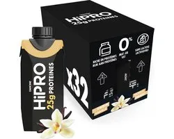 Danone HiPRO Eiwitshake – Vanille – 25g Proteïne – 32 x 330ml – Lactosevrij