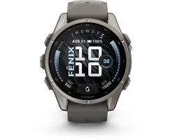 Garmin fēnix 9 - 43 mm - Multisport GPS Smartwatch - AMOLED-scherm - Titanium afwerking - Batterijduur tot 10 dagen