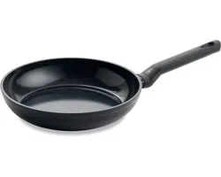 BK Easy Induction Koekenpan 24cm - PFAS-vrije antikleeflaag - Koekenpan inductie - Keramische pan - Ovenbestendig tot 160°C - Koudgrepen - Zwart