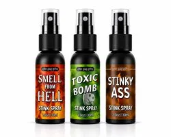 Spray anti-pets - Pack de 3 - Spray caca - Spray puant - Bombes puantes - Bombe anti-pets - Bombe puante - Puanteur Extreme - Cadeaux amusants - Blagues et farces - Pack économique